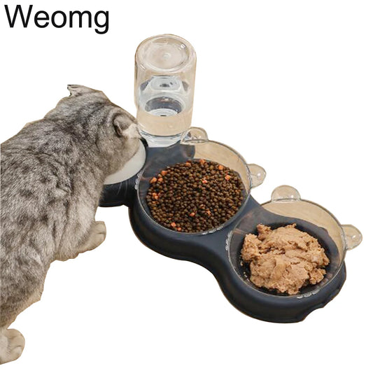3 Bowl Automatic Cat Drinker and Feeder in 8 Colours