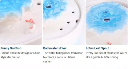 1L Ocean Ceramic Automatic Cat Water Fountain