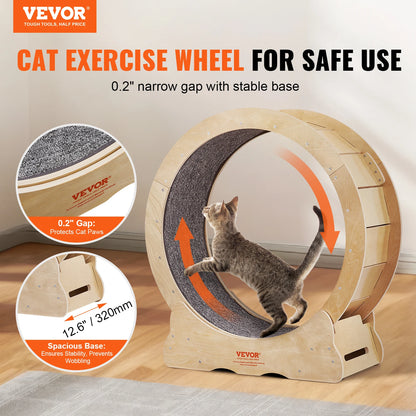 Cat Running Exercise Wheel