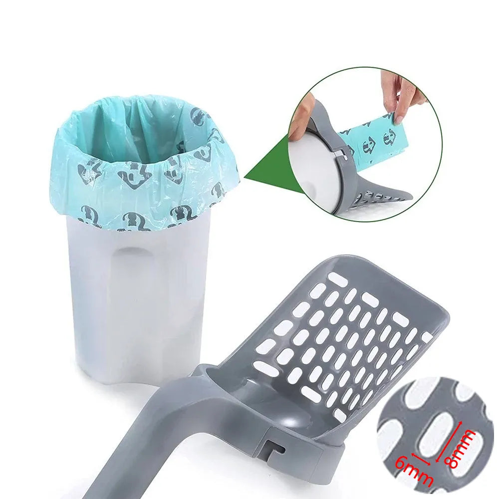 Cat Litter Scoop Shovel with Holder & Bags