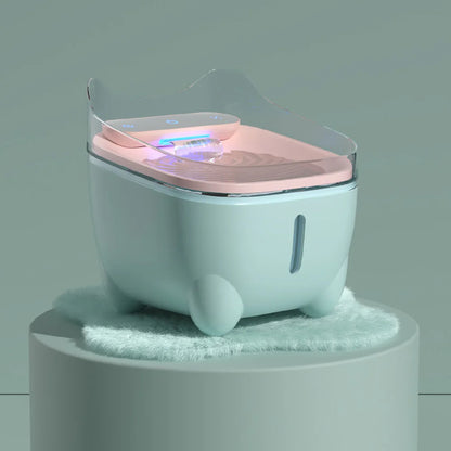 1.6L Smart Automatic Cat Water Fountain with LED