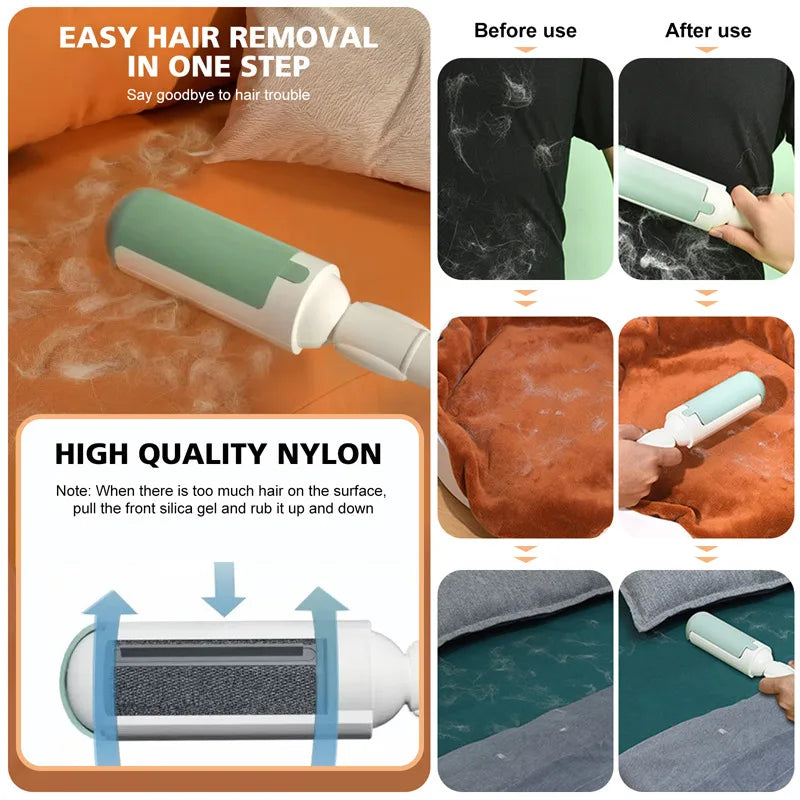 Cat Hair Remover Roller Before and After