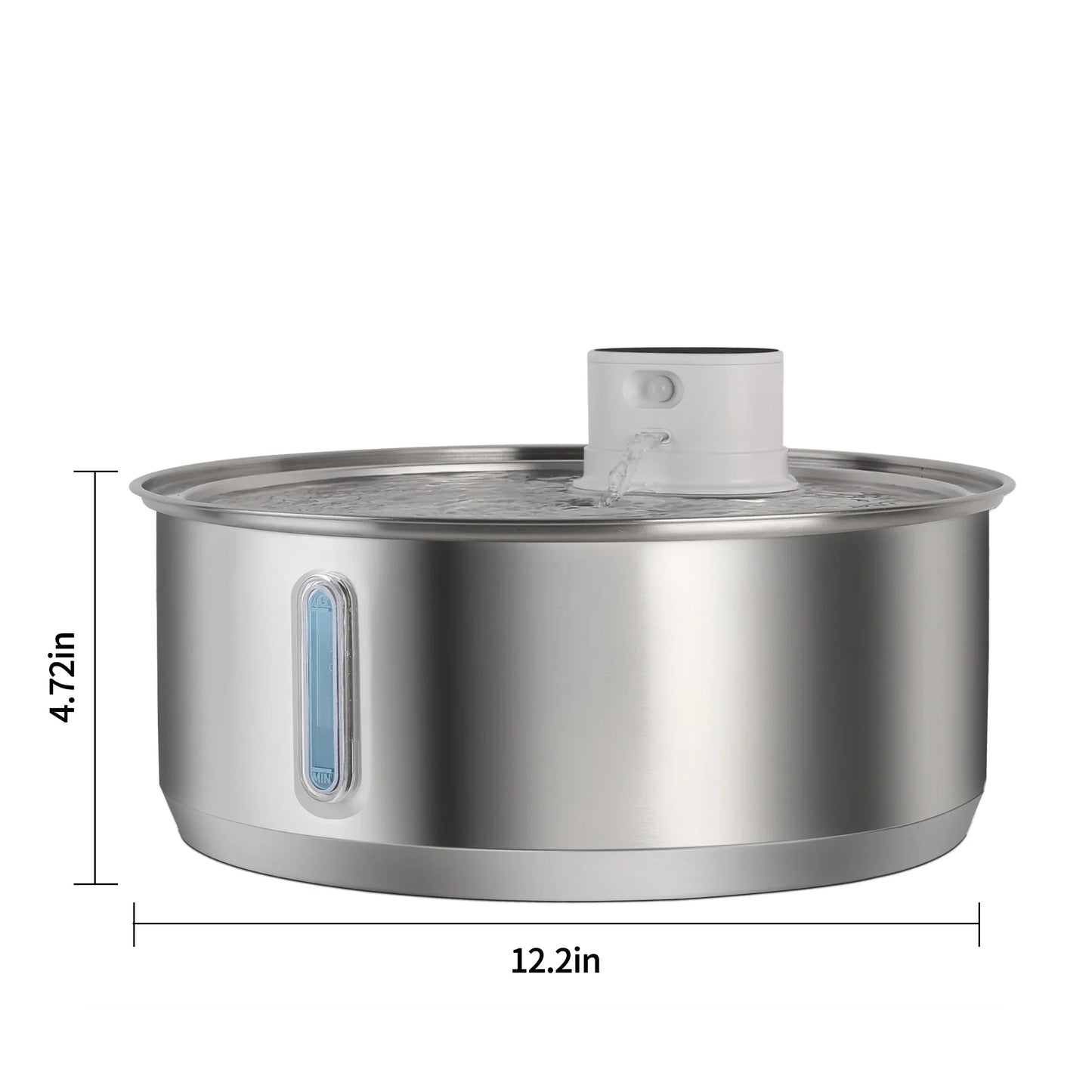 8L Wireless Stainless Steel Dog Water Fountain